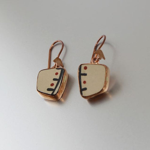 Copper earrings